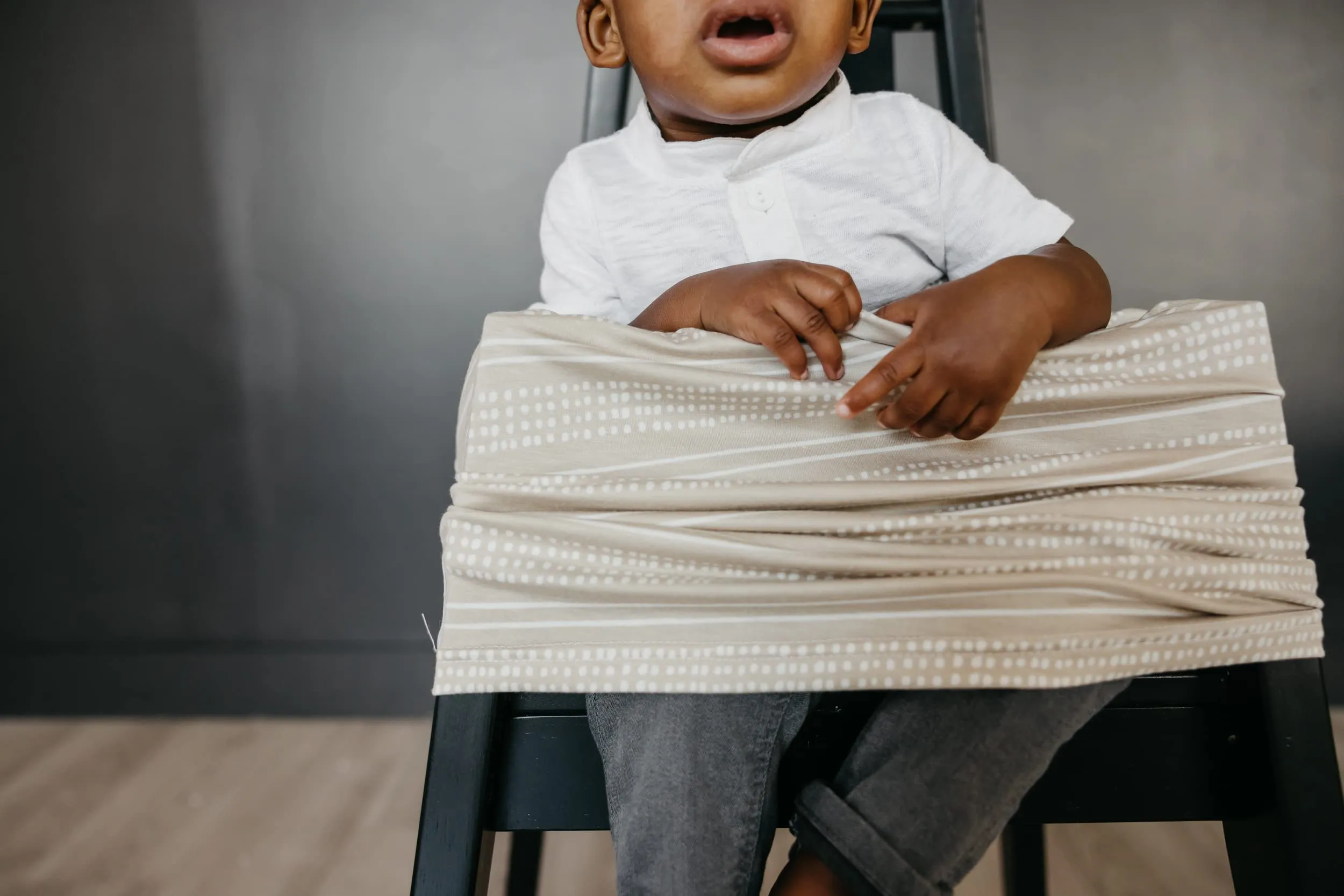 Baby Car Seat Cover Canopy and Nursing Cover Multi-Use Stretchy 5 in 1 Gift"Clay" by Copper Pearl