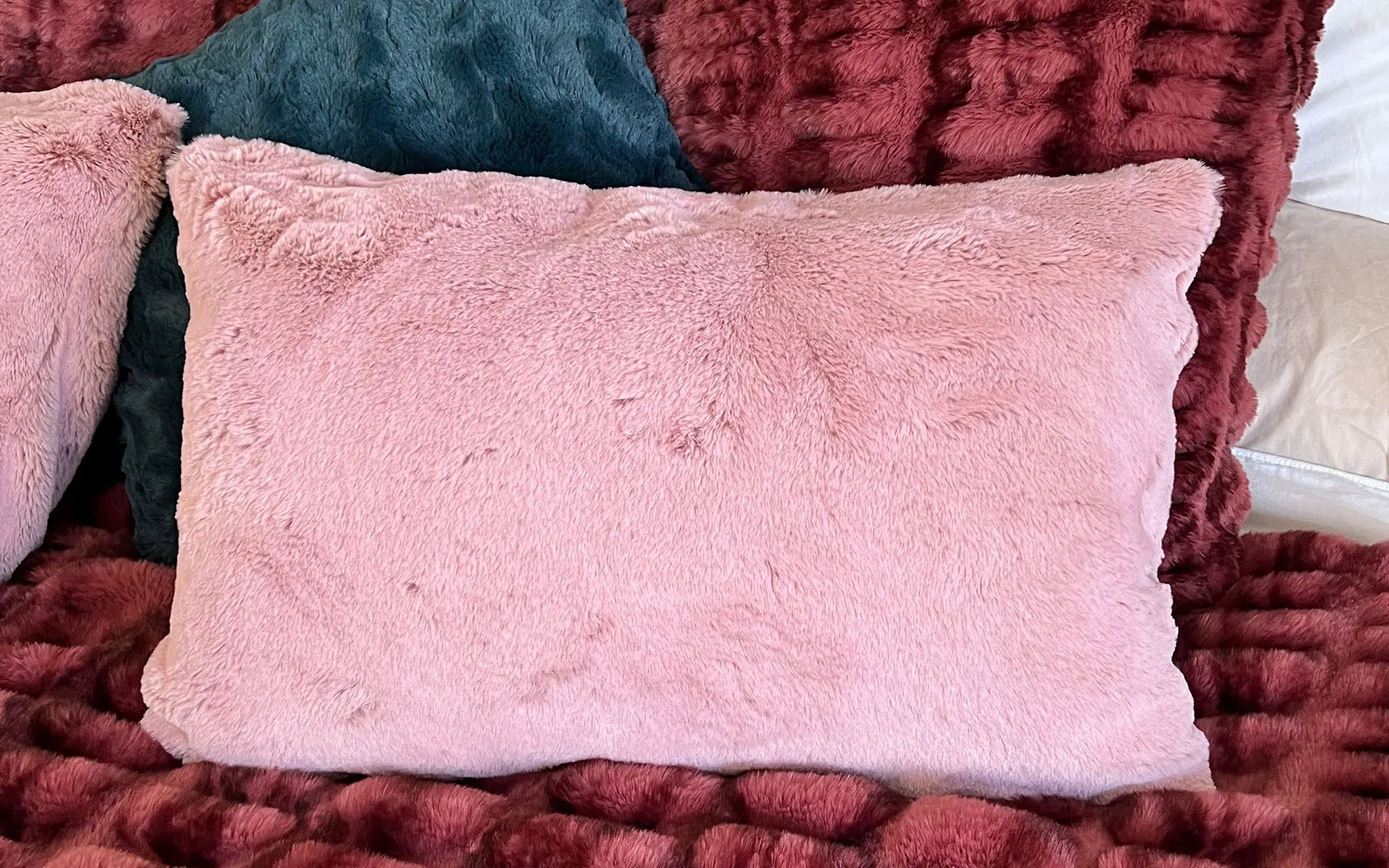 Bolstered Pillow Sham - Assorted Faux Furs
