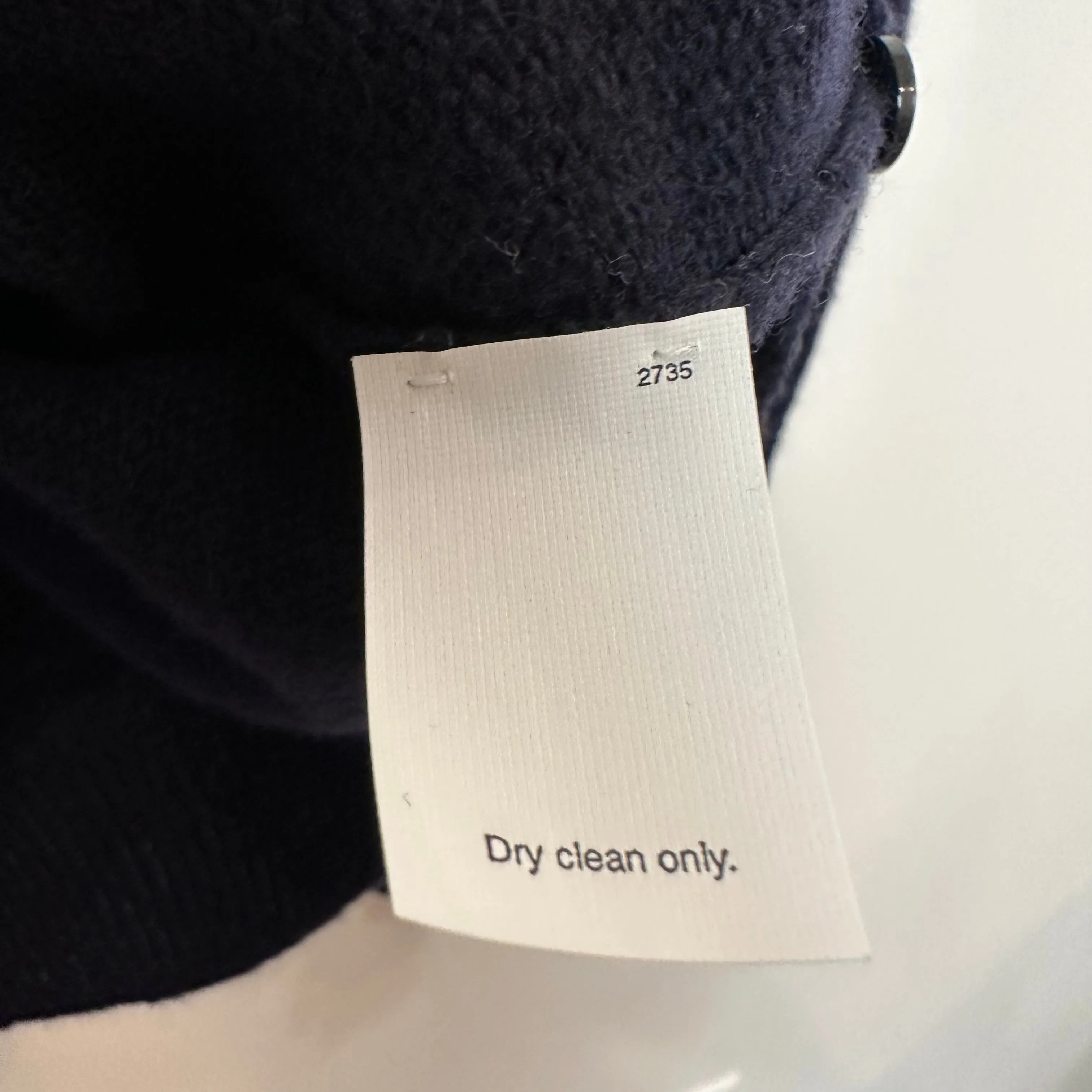 J. Crew Wool Polo Sweater Pullover Collared Navy Blue XL